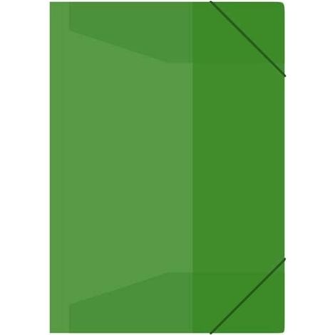 Carpeta elástica verde tamaño A4