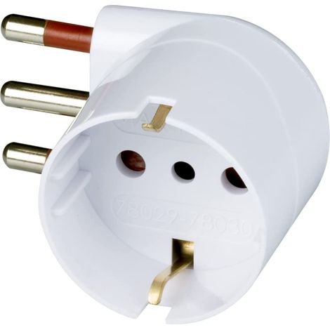 ROSI - ADATTATORE SCHUKO 16A 2P+T BIA 90