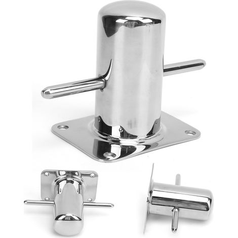 Taquet d'amarrage simple en acier inoxydable 316, robuste, 120 mm