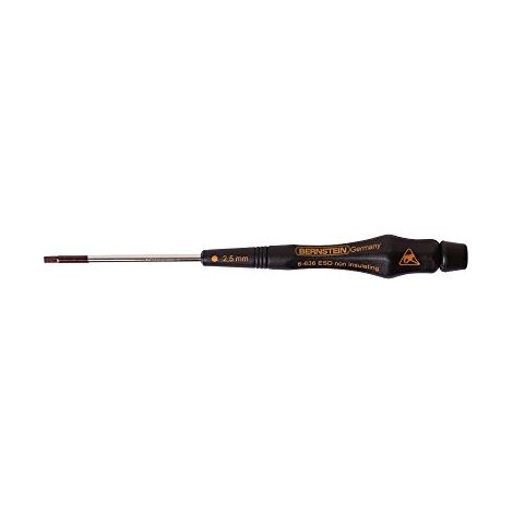 BERNSTEIN WERKZEUG ESAGONALE A BRUGOLA, 2,5 MM CON MANICO CONDUTTIVO, 6  636