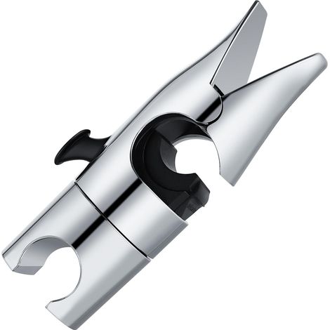 Duschkopfhalter mit Haken für Gleitstange, stilvolles Hai-Design, verstellbarer Duschkopfhalter für 18–25 mm Stange, einfach zu installieren, 360° nach oben drehbar