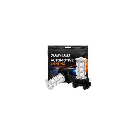 2 x Ampoules 18 LED SMD Blanc - PY24W - 12V - Eclairage de feux de jour (1/3)