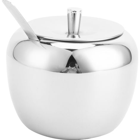 Boîte à Épices en Acier Inoxydable avec Cuillère et Couvercle pour Cuisine (1/5)