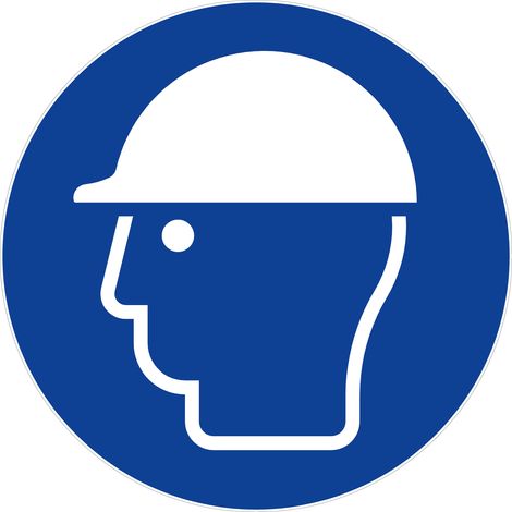 Panneau Casque de protection obligatoire - Rigide Ø450mm - 4080574