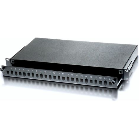 INTELLINET Cassetto da Rack 19 per Fibra Ottica 24 porte SC Simplex Nero (1/5)
