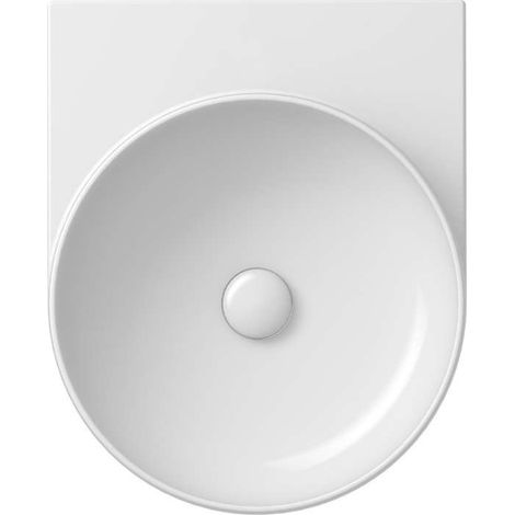 Ravak Yard - Lavabo 41x50 cm, senza troppopieno, senza foro per miscelatore, bianco XJX01040000 (1/5)