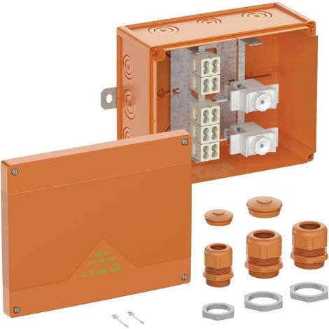 Spelsberg Caja de derivación naranja IP66 para ambientes húmedos