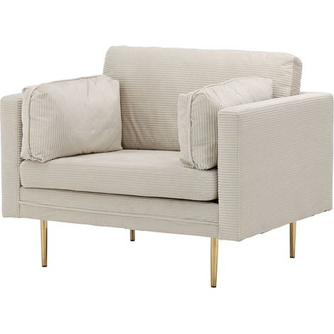 Boom Sessel Samt beige. (1/5)