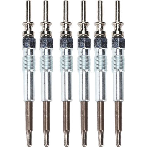 Lot de 6 bougies de préchauffage pour chauffage diesel 12237786869, compatibles avec les séries 3, 5, 6 et 7, X3, X5 et X6. (1/4)