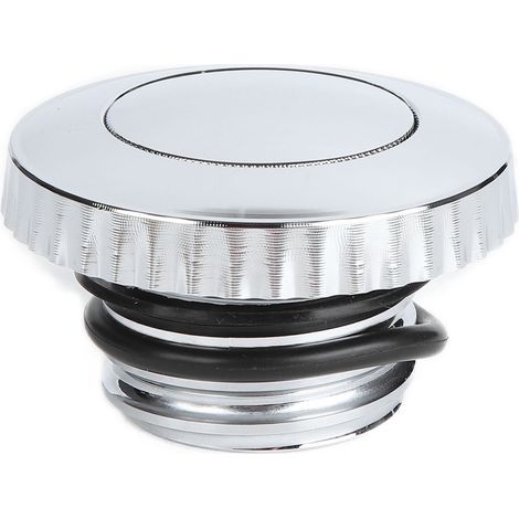 Motorcycle Fuel Tank Cap Aluminum Replacement for Davidson Models with Clockwise ThreadSilver (1/5)