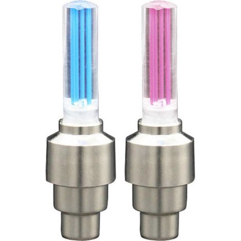 Éclairage de vélo sans pile pour VTT et vélo de route, LED pour pneus, bouchons de valve et rayons de roue BL0157 (1/5)