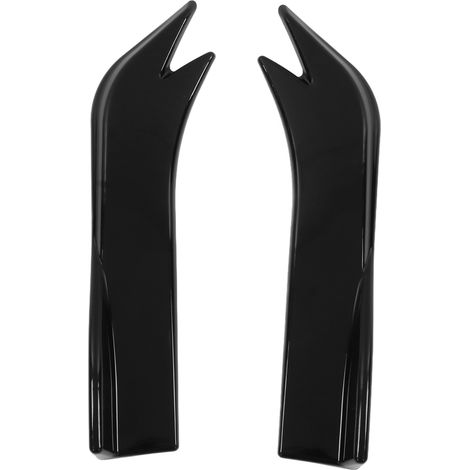 Ensemble de 2 protections universelles pour pare-chocs arrière, diffuseur et bas de caisse avec vis, noir brillant (1/5)