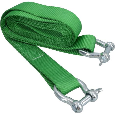 AB Tools Tow Rope/Towing Road Recovery Strap with Two Shackles 4 Metre 8 Ton SM009 (1/5)