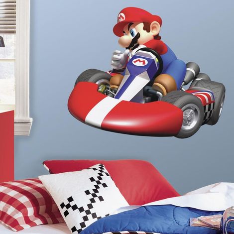 NINTENDO MARIO KART - Stickers repositionnables géants Mario Kart, Nintendo 81x68 (1/3)