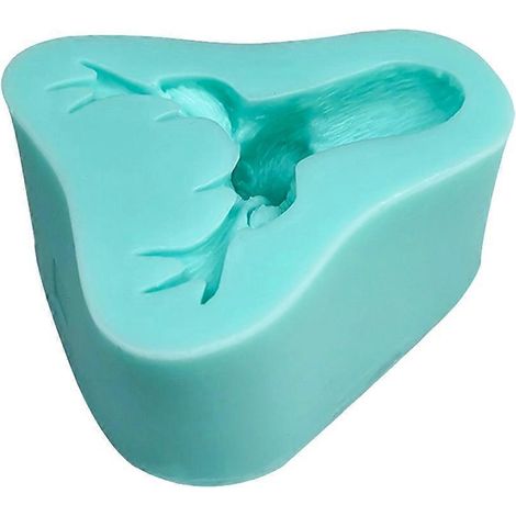 Moule à bonbons en forme d'élan pour décorations de gâteaux d'anniversaire et de Noël (1/4)