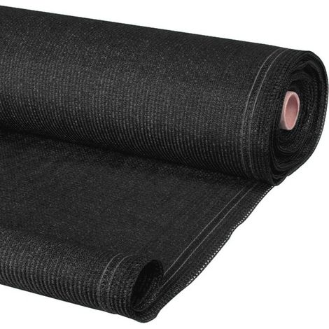 Idmarket – Brise vue occultant 1,8 x 10 m noir 400 gr/m² – Ultra résistant en polyéthylène – Opacité 95 % – Installation rapide avec œillets renforcés (1/5)
