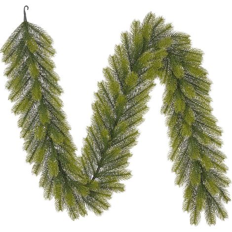 Guirlande de Noël Artificielle en Polyéthylène pour Décoration Intérieure Vert 180 x 20 cm - PANGIVO (1/3)