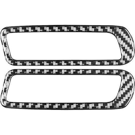 Garniture autocollante en fibre de carbone pour grille d'aération de montant A de voiture (accessoires intérieurs 2021-2022) (1/5)