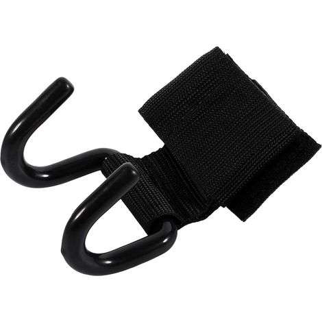 Sangle d'haltérophilie, Noir haltérophilie entraînement Poignet Support Bandage Sangle Crochet Gym Crochet poignée (1/5)