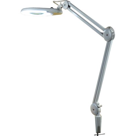 Lampe-loupe LED étau lentille 127 mm 8 dioptries (56 LEDS) 24 Watts, 720 Lm (1/5)