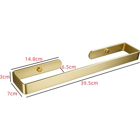 Towel Bar - Wall Mounted - For Bathroom Kitchen Laundry Room - Stainless Steel - 30 Cm - Single Rod (1/5)
