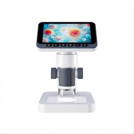 Microscope électronique portable avec écran IPS 4,5 pouces HD pour la réparation de téléphones portables. Manuel d'utilisation. Mise au point 1080p. Grossissement 1000x. (1/5)