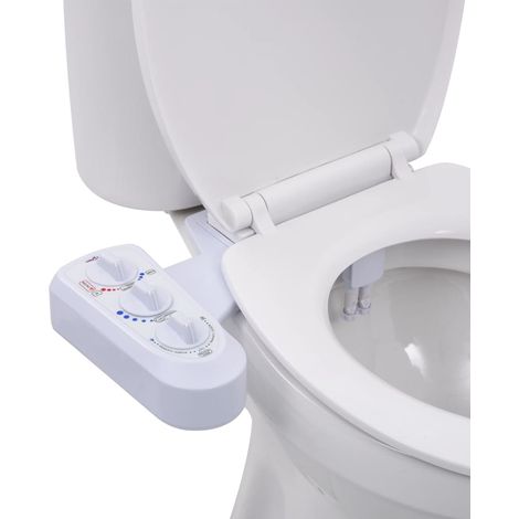 Accessoire bidet pour siège de toilette, eau chaude/froide, double buse