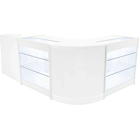 Aries LED Shop Counter Set CM60, TB60 & 2 x K900 - White