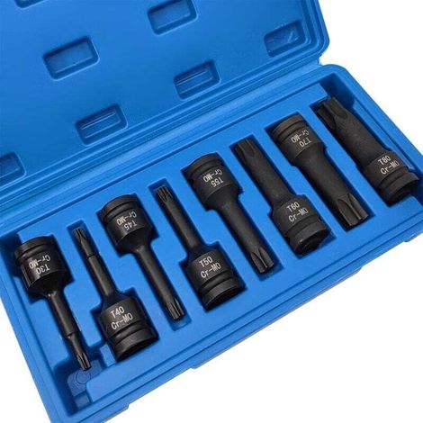 1/2 pouce IMPACT TORX BIT SOCKET BITS SORT T30 T40 T45 T50 T55 T60 T70 T80 (1/4)