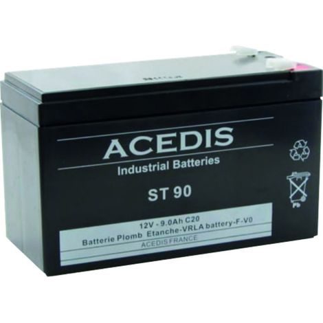 Batterie Plomb 12v 9ah Acedis Alimentation Fiable Et Durable 12v - Acedis