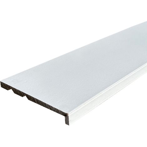 Lot de 6 Surplinthes MDF Prépeint Blanc, L.2.44 m x H.13.1 cm, Ep.22 mm (1/5)
