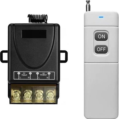 Funk-Fernschalter für Wasserpumpen, 433 MHz, Spannung 85–260 V breit, Fernbedienung bis 1000 m, einphasiger Schalter mit Fernbedienung.-lsw