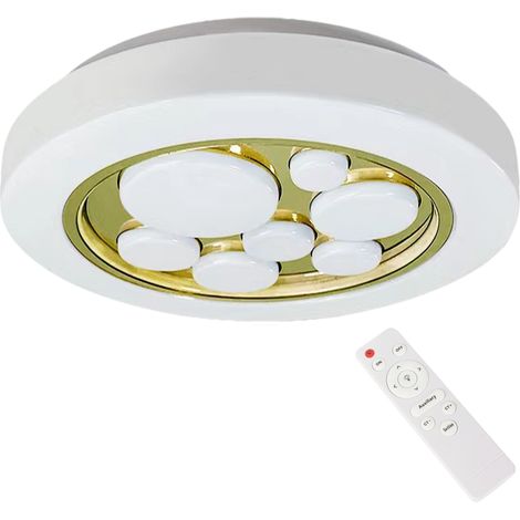 Plafoniera LED Milagro Bubbles Ø39 30W oro telecomando (1/5)
