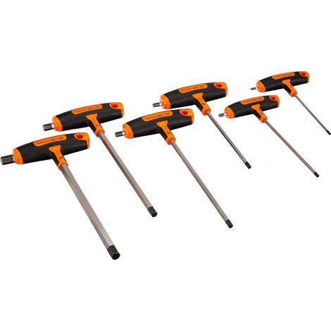 Bahco 6-Piece T-Handle Hex Screwdriver Set for Hexagon Screws (1/2)