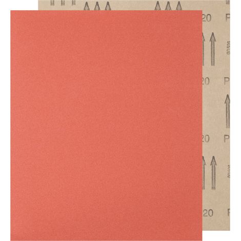 PFERD TOOLS Papier Schleifbogen Korund 230x280mm BP A220 universell für Holz, Farbe und Lack 100 Stk (1/4)