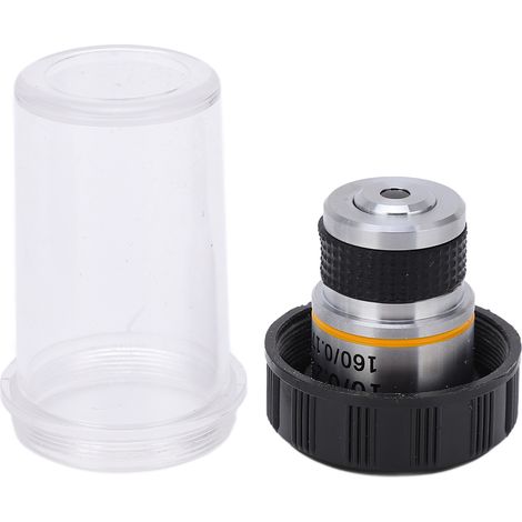 Objectif Achromatique 185 10/0.25, Lentille Claire Standard, Filetage 20mm, pour Microscope Biologique (1/5)