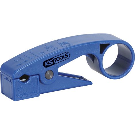 KS Tools - Pince à dénuder pour câbles coaxiaux, 110 mm - 115.1243