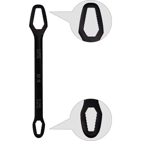 Clé à fourche universelle Clé polygonale auto-serrante Convient pour diverses vis et écrous de 8 à 22 mm (1/5)