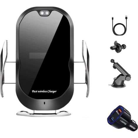 Chargeur de voiture sans fil rapide 15 W avec capteur automatique et 7 A (1/5)