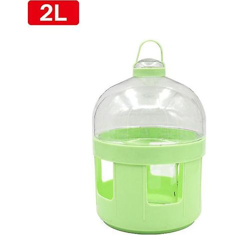 Mangeoire à oiseaux d'une capacité de 2L/6L/8L, pratique et créative, avec accessoires pour nourrir les pigeons et les perroquets.-AquaForge (1/4)