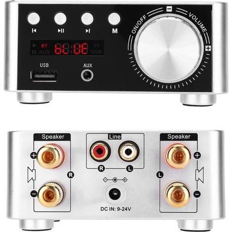 Amplificateur HIFI - - ZER-7329026996566 - 50W x 2 - Sans fil - Carte Mémoire (1/4)