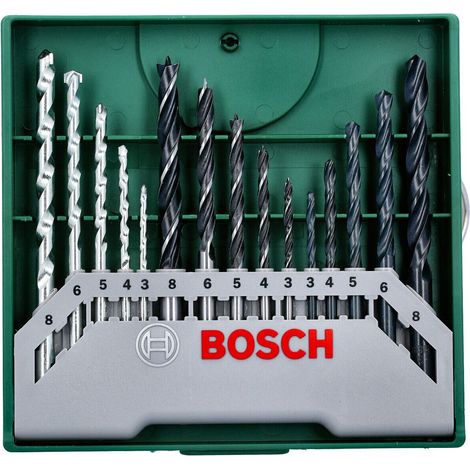 Bosch 2607019675 15 Piece Mixed Mini X-Line Drill Set