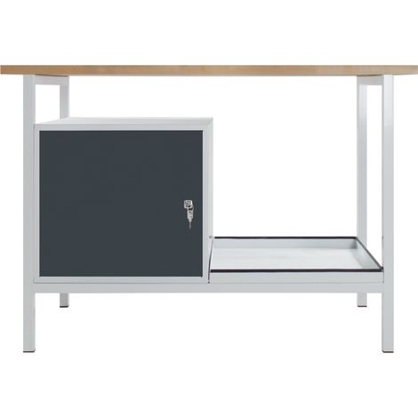 ADB Werkbank Werktisch Eko 1 Tür L1200xB600xH825mm RAL7035/7016 Arbeitstisch (1/4)