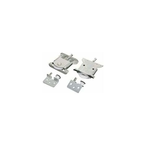 Set di 2 rulli per ante scorrevoli di armadi, ricambi per ante scorrevoli di armadi, ruote, rulli, guide di scorrimento, con capacità di carico di 30 kg. - Crezuo