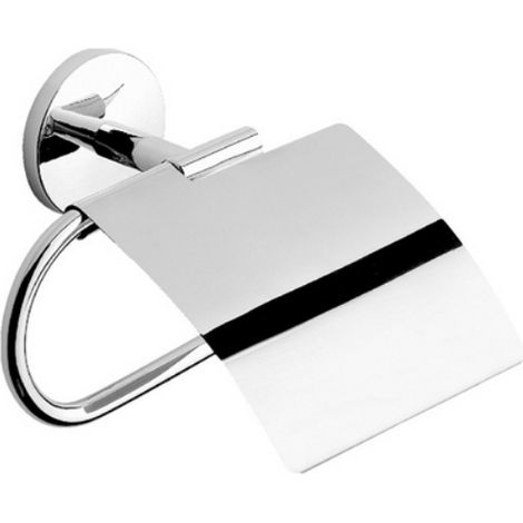 PORTA ROTOLO CARTA CHIUSO MOD. ONE CROMO 16.5xh.15x6 METAF