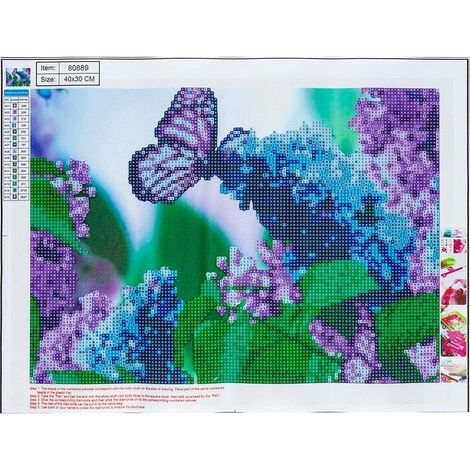 Diamantmosaik 5D - Schmetterling 30x40 80889