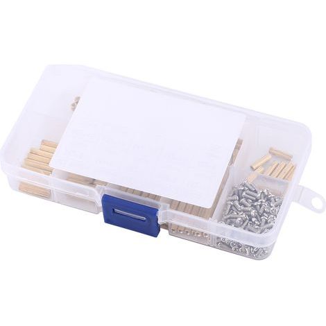 Kit d'Assortiment 270 Pièces Entretoises et Vis Laiton M2 Femelle-Femelle (1/5)