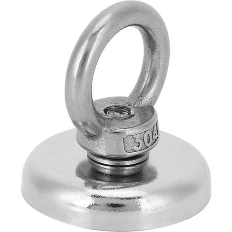 Crochet Magnétique Aimant de Levage Outil de Pêche Accessoire Quincaillerie Durable Revêtement Triple N35 64lbs (1/5)