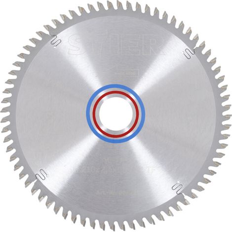 Stier – Lame de scie circulaire 210mm – 72 dents pour métal – Largeur de coupe 2,4mm – Diamètre d'alésage 30mm – Coupe précise aluminium/acier