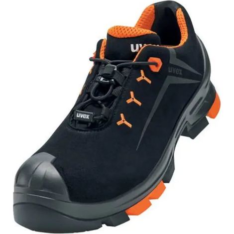 [NEUWERTIG] B-Ware Uvex Sicherheitshalbschuhe Arbeitsschuhe Mikrovelours S3 Src Schwarz Größe 37